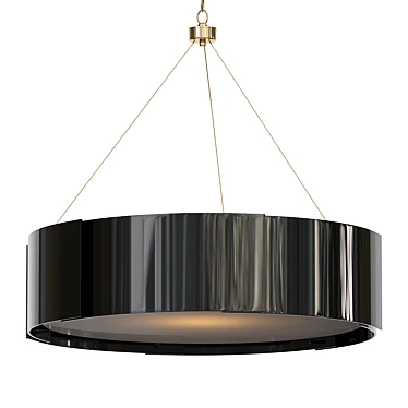 Sleek Dante Chandelier Lighting 3D model image 1 