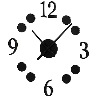 Modern Wall Clock HX9000160 11cm 3D model image 1 