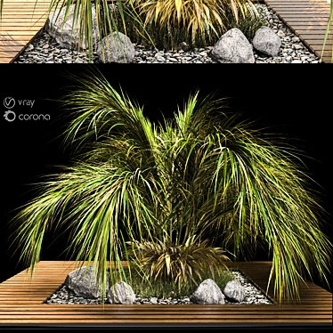 2017 Palm Shrub Model Kit 3D model image 1 