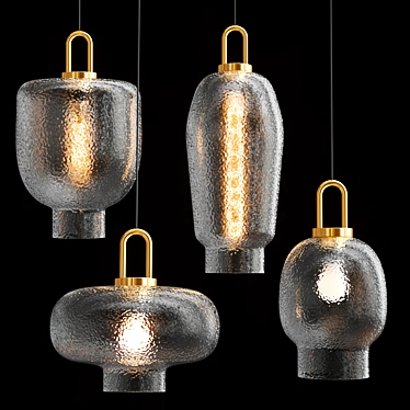 Elegant Liebe Pendant Lamp 3D model image 1 