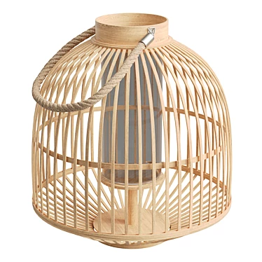  Tranquil Pacific Bamboo Candle Lantern 3D model image 1 