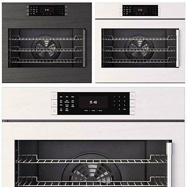 Bosch Single Wall Oven, Silver-Black 3D model image 1 