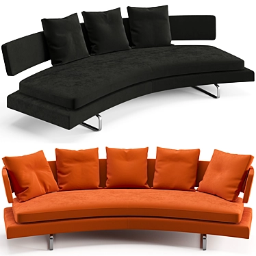 Stylish B&B Italia Arne Sofa 3D model image 1 