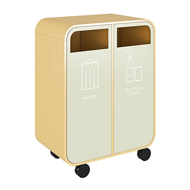 Mobile Recycling Unit for Workplaces 3D model image 1 