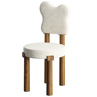 Agatha 07 Chair: Oak Elegance 3D model image 1 