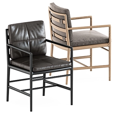 Plush Comfort Armchair: Timeandstyle 3D model image 1 
