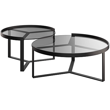 Modern Round Coffee Table Aula 3D model image 1 