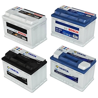 Automotive Battery Set for Vehicles 3D model image 1 