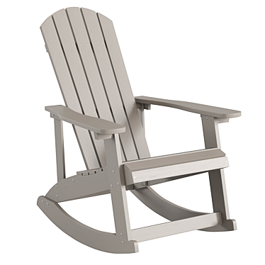 Adirondack All-Weather Outdoor Rocking Chair 3D model image 1 