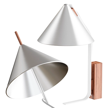 Modern Geometric Cone Lamp 3D model image 1 