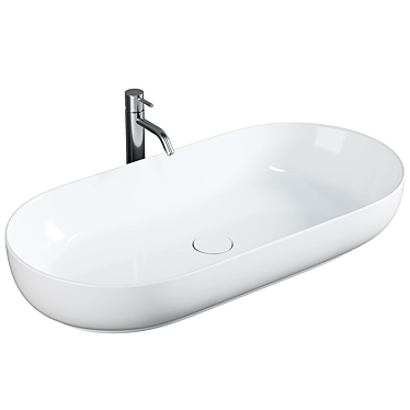 Duravit Luv Countertop Washbasin White 3D model image 1 