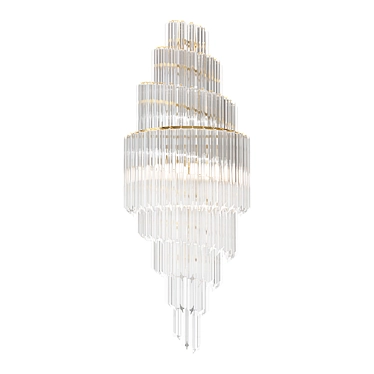 Crystal Wall Lamp 5051 Chrome & Gold 3D model image 1 
