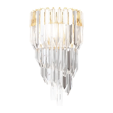 Elegant Crystal Pendant Light 3D model image 1 