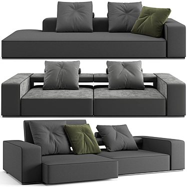 Modern B&B Italia Andy Sofa 3D model image 1 