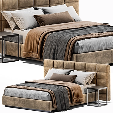 Minotti Lawrence Bed 3D Model 3D model image 1 
