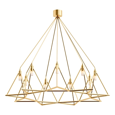 Modern Gitter Model for VRay 3D model image 1 