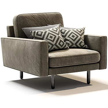  Square-Traditional Depadova Armchair 3D model image 1 