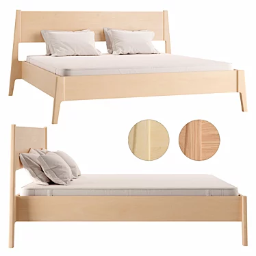  Lunar Dream King Size Bed 3D model image 1 