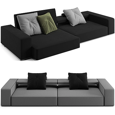 Modern B&B Italia Andy Sofa 3D model image 1 