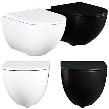 Geberit Acanto Rimless Wall Toilet 3D model image 1 