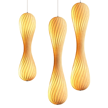 Modern Pendant Light TR7 - Adjustable 3D model image 1 