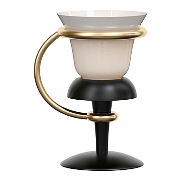  Modern Brass Cafe Table Lamp 3D model image 1 