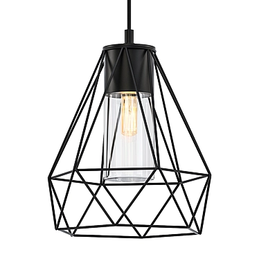 Modern Geometric Pendant Light 3D model image 1 