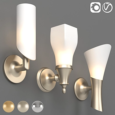 Brizo Wall Mount Lights Collection 3D model image 1 