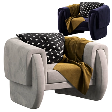 Contemporary Luke Armchair 2015 Model 3D model image 1 