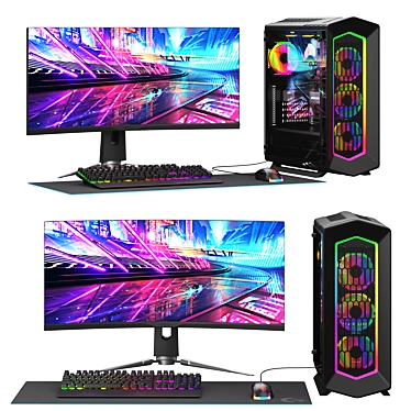 Gamer Set 2 Corona Renderer 3D model image 1 