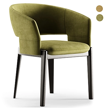 Elegant Devon Chair 3D Model 3D model image 1 