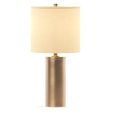 Sleek USB Table Lamp Aesthetic 3D model image 1 