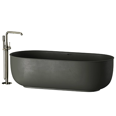 Luxury INBANI Bathtub Set: 16 Colors 3D model image 1 