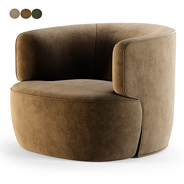 Elain Molteni Armchair: Modern Design Studioighthouse 3D model image 1 