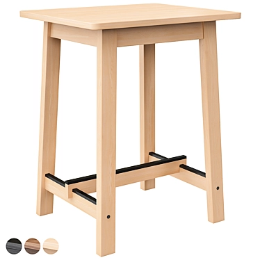 Birch Norraker Bar Table IKEA 3D model image 1 