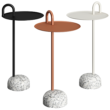 Compact Bowler Side Table: Elegant Functionality 3D model image 1 