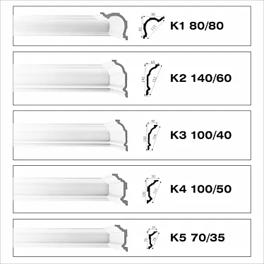 Ceiling skirting bello deco K1-K5