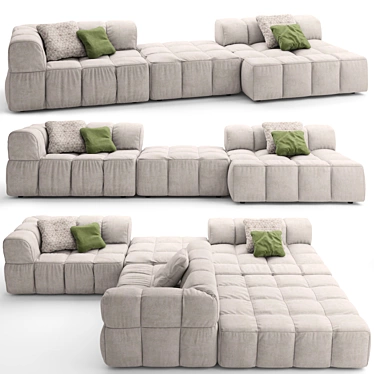 Sleek Arflex Modern Sofa 3D model image 1 