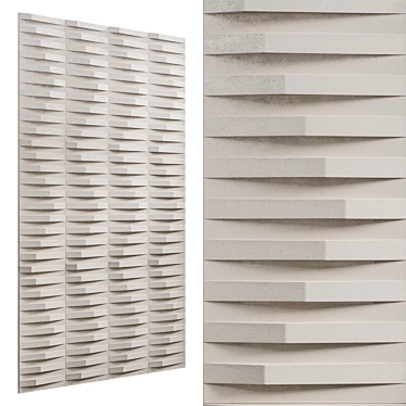 Andes Versatile 3D Wall Tile 3D model image 1 