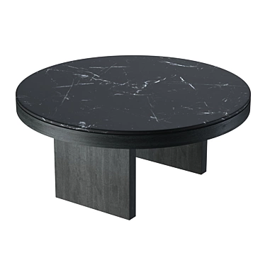 Anza Black Carrara Marble Coffee Table