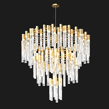 Luxury Burj Al Arab-Inspired Chandelier 3D model image 1 