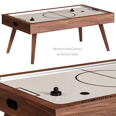 Mid-Century Air Hockey Table 3D model image 1 