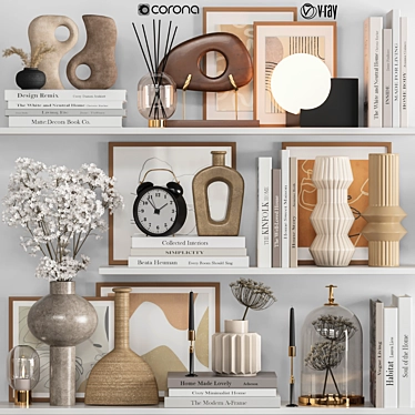 Luxury Home Decor Set - 17 3D model image 1 