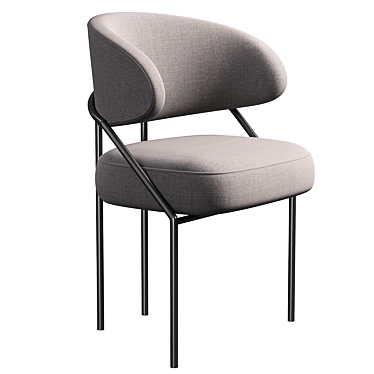 Sleek Meridiani Isetta Chair 3D model image 1 