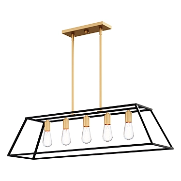 Chandelier SLEEK MINIMALIST ISLAND CHANDELIER - 5 LIGHT SKU CH14142 BZ lamp