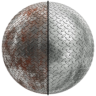 Metal Patterned Steel Covering Set 3D model image 1 