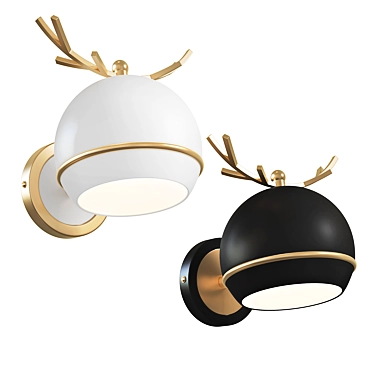 Elegant Wendy Wall Lamps 3D model image 1 