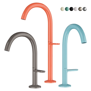 AXOR One Basin Mixer with Push Open Drain 3D model image 1 