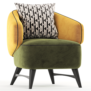 Modern Dot Armchair 3D Model 3D model image 1 
