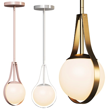 Pearl-inspired Mini Pendant Light 3D model image 1 